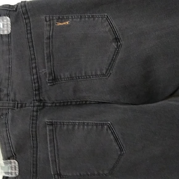 JEANS w/RED STITCHED in ROSES - Picture 7 of 8